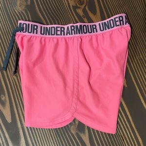 Girls Under Armour Pink Shorts
